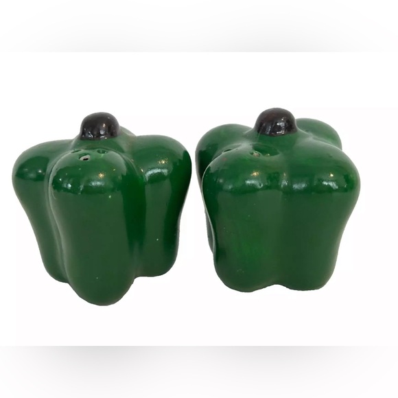 Vintage Monkey Bell Pepper Acacia Wood Salad Chip Dip Bowl Set Salt & Pepper - Picture 12 of 13